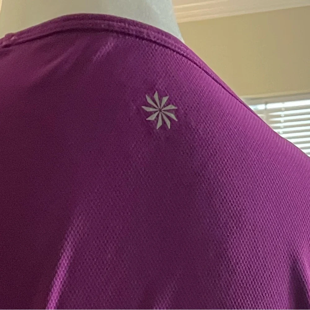ATHLETA Magenta Long Sleeve Blouse, Small. - Picture 6 of 9
